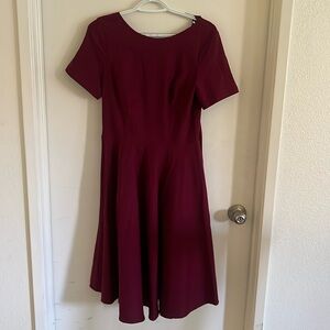 Miss Lulo burgundy dress. Size medium. Has tie in the back.